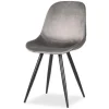 Eetkamerstoelen-Label51 Eetkamerstoel Grijs FF-45.031 Capri