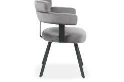 Online Eetkamerstoel Grijs HU-77.025 Bardio Eetkamerstoelen