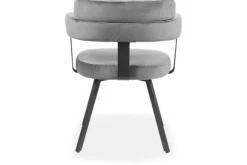 Online Eetkamerstoel Grijs HU-77.025 Bardio Eetkamerstoelen