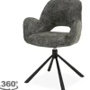 Discount Eetkamerstoel Haga 16 Charcoal Isola Eetkamerstoelen