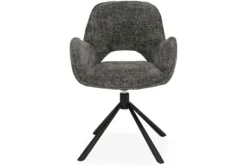 Discount Eetkamerstoel Haga 16 Charcoal Isola Eetkamerstoelen