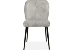 Eetkamerstoelen-MySons Eetkamerstoel Light Grey Bobby