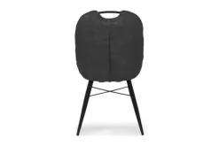 Eetkamerstoelen-Olijk Eetkamerstoel Luxor Antraciet Eva