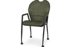 Eetkamerstoelen-Olijk Eetkamerstoel Moss Chayenne