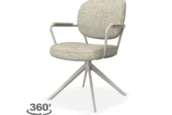 Eetkamerstoelen-Label51 Eetkamerstoel Naturel GO-86.000 Basel