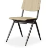 Eetkamerstoelen-Label51 Eetkamerstoel Naturel TX-85.003 Solid