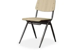 Eetkamerstoelen-Label51 Eetkamerstoel Naturel TX-85.003 Solid