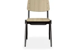 Eetkamerstoelen-Label51 Eetkamerstoel Naturel TX-85.003 Solid