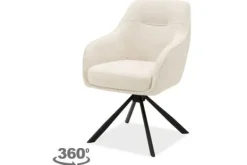 Eetkamerstoelen-Elviro Style Eetkamerstoel Off White Raven 22 Madie