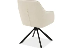 Eetkamerstoelen-Elviro Style Eetkamerstoel Off White Raven 22 Madie