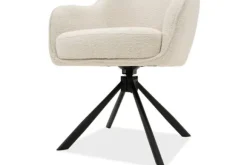 Eetkamerstoelen-Elviro Style Eetkamerstoel Off White Raven 22 Madie