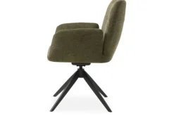 Eetkamerstoelen-Nordic Style Eetkamerstoel Olive Green Nebula