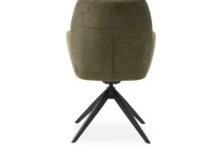 Eetkamerstoelen-Nordic Style Eetkamerstoel Olive Green Nebula