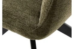 Eetkamerstoelen-Nordic Style Eetkamerstoel Olive Green Nebula