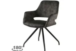 Eetkamerstoelen-Livingfurn Eetkamerstoel Olive Velvet Capp