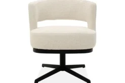 Eetkamerstoelen-Monari Design Eetkamerstoel Puente Cremé Wit Verto