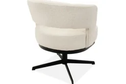 Eetkamerstoelen-Monari Design Eetkamerstoel Puente Cremé Wit Verto