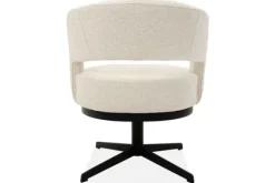 Eetkamerstoelen-Monari Design Eetkamerstoel Puente Cremé Wit Verto