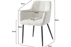 Eetkamerstoelen-Livingfurn Eetkamerstoel Sand Bronco
