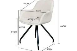 Eetkamerstoelen-Livingfurn Eetkamerstoel Sand Duke