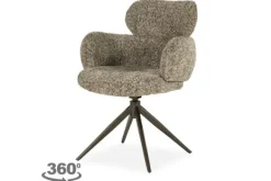 Online Eetkamerstoel Taupe 96503 Darcio Eetkamerstoelen