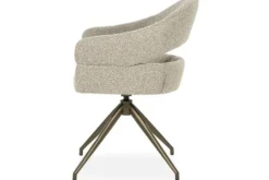 Eetkamerstoelen-Eleonora Meubelen Eetkamerstoel Taupe 96457 Hailey