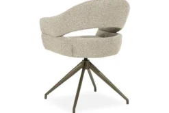Eetkamerstoelen-Eleonora Meubelen Eetkamerstoel Taupe 96457 Hailey