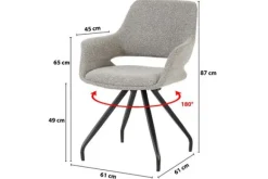 Online Eetkamerstoel Taupe Capp Eetkamerstoelen