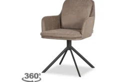 Eetkamerstoelen-Label51 Eetkamerstoel Taupe IH-50.210 Joy