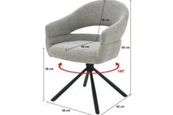 Discount Eetkamerstoel Taupe Linn Eetkamerstoelen