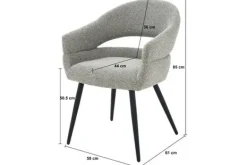 Discount Eetkamerstoel Taupe Megan Eetkamerstoelen