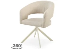 New Eetkamerstoel Tyler Cream - beige Ekoda Eetkamerstoelen