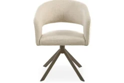 Hot Eetkamerstoel Tyler Cream - bruin Ekoda Eetkamerstoelen