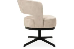 Eetkamerstoelen-Monari Design Eetkamerstoel Velvet Beige Verto
