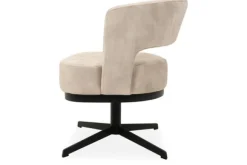 Eetkamerstoelen-Monari Design Eetkamerstoel Velvet Beige Verto