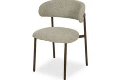 Eetkamerstoelen-Livingfurn Eetkamerstoel Walnut Micah