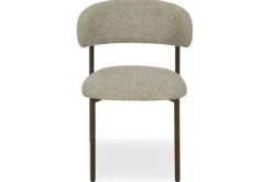 Eetkamerstoelen-Livingfurn Eetkamerstoel Walnut Micah