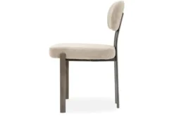 Eetkamerstoelen-Kaizen Design Eetkamerstoel Wave Beige - Anodic Brown Ravon