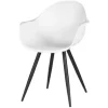 Eetkamerstoelen-Label51 Eetkamerstoel Wit FF-45.000 Luca
