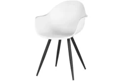 Eetkamerstoelen-Label51 Eetkamerstoel Wit FF-45.000 Luca