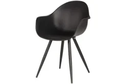 Eetkamerstoelen-Label51 Eetkamerstoel Zwart FF-45.006 Luca