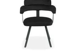 Eetkamerstoelen-Label51 Eetkamerstoel Zwart HU-77.024 Bardio