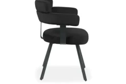 Eetkamerstoelen-Label51 Eetkamerstoel Zwart HU-77.024 Bardio