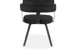 Eetkamerstoelen-Label51 Eetkamerstoel Zwart HU-77.024 Bardio