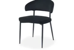 Eetkamerstoelen-Label51 Eetkamerstoel Zwart HU-77.034 Bliss