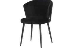 Eetkamerstoelen-Label51 Eetkamerstoel Zwart UK-30.395 Wave