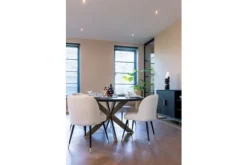 Eettafels-Richmond Interiors Eetkamertafel 210952 Blackbone Brass