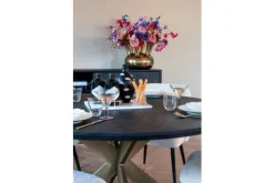 Eettafels-Richmond Interiors Eetkamertafel 210952 Blackbone Brass