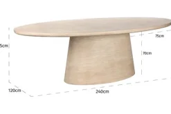 Hot Eetkamertafel 212251 Fictus Eettafels