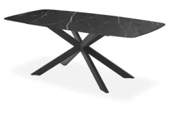 Eettafels-Leska Eetkamertafel  Dalhem Zwart